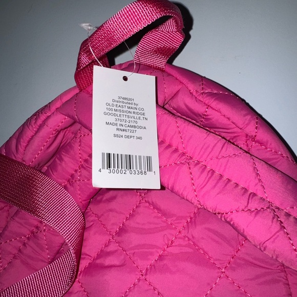 Pink Quilted Backpack - Picture 7 of 10
